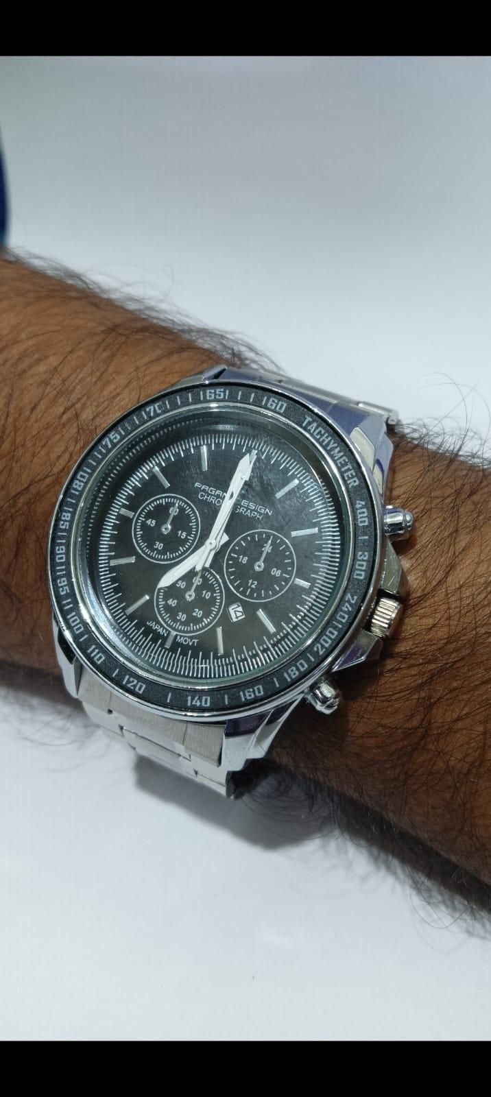 Premium BD Men Silver Stainless Steel Strap Watch