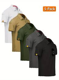 High quality Polo Neck T-shirts (Pack of 5)
